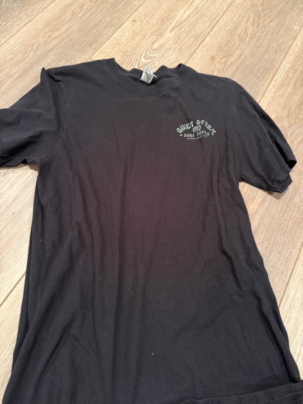 Quiet Storm Short-Sleeve Crew T-Shirt in Black